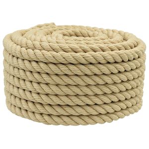 vidaXL B&aring;tsn&ouml;re 2 mm 25 m Naturlig