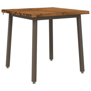 vidaXL 60 x 55 x 75 cm Massivt Akaciatr&auml; Naturlig och Kaffe