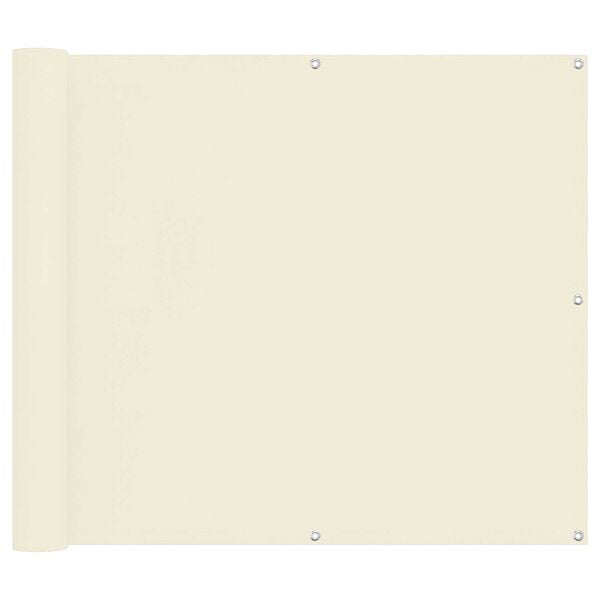 vidaXL Balkong Sk&auml;rm Kr&auml;m 100 x 700 cm Oxford Tyg