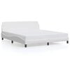 vidaXL S&auml;ngram Dover vit 183x213 cm konstl&auml;der