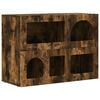 vidaXL Sideboard ELST R&ouml;kt ek 80,5 x 35 x 59 cm Konstruerat tr&auml;