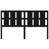vidaXL Sänggavel svart 165,5x4x100 cm massiv furu