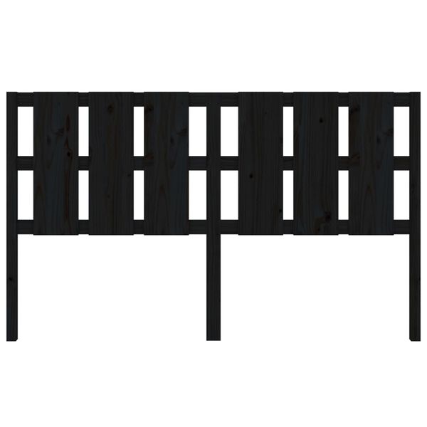 vidaXL Sänggavel svart 165,5x4x100 cm massiv furu