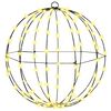 vidaXL Ball med 192 LED-lampor 2 pcs Varmvit 40 x 40 x 43,5 cm Metall