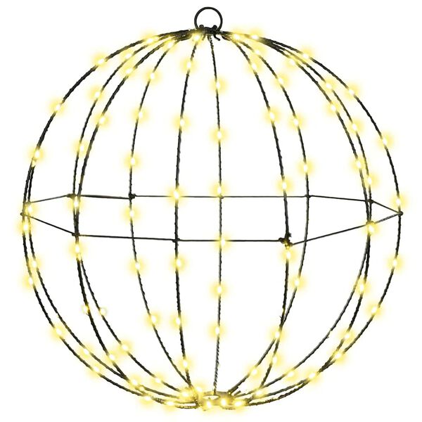 vidaXL Ball med 192 LED-lampor 2 pcs Varmvit 40 x 40 x 43,5 cm Metall