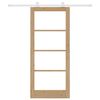 vidaXL Skjutdörr ORKDAL Naturfärg 86 x 198,5 cm