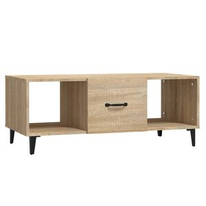 vidaXL Soffbord sonoma-ek 102x50x40 cm konstruerat tr&auml;