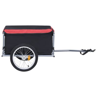 vidaXL Cykelvagn svart och röd 65 kg