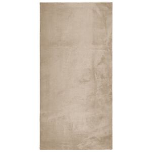 vidaXL Mjuk matta HUARTE med kort lugg tv&auml;ttbar sandbeige 100x200 cm