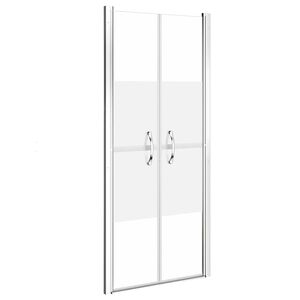 vidaXL Duschd&ouml;rr halvfrostad ESG 71x190 cm