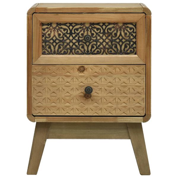 vidaXL Nattduksbord brun 37x30x51 cm tr&auml;