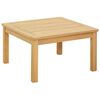 vidaXL Kaffeebord Ljus akacia 60 x 60 x 36 cm Massivt Akaciatr&auml;