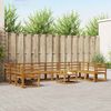 vidaXL Utomhussoffset 11 pcs Naturf&auml;rg Massivt Akaciatr&auml;