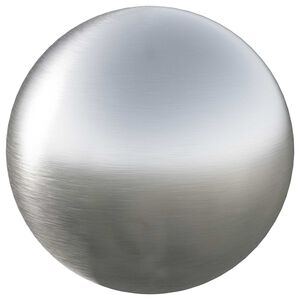 vidaXL Borstad Boll &Oslash; 37,5 cm Silver Rostfritt st&aring;l 201