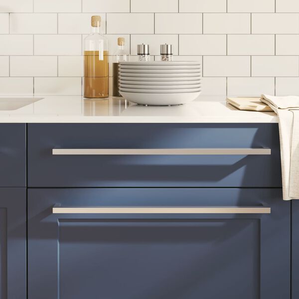 vidaXL Sk&aring;phandtag 20 st silver 480 mm rostfritt st&aring;l