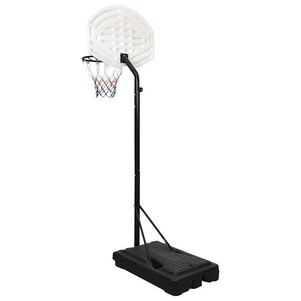 vidaXL Basketkorg med stativ vit 237-307 cm polyeten