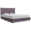 vidaXL S&auml;ngram utan madrass taupe tyg 135x190 cm