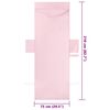 vidaXL Solstolshanddukar 2 pcs Rosa 210 x 75 cm Polyester och polyamid