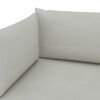 vidaXL Dynor till pallsoffa 3 st beige tyg