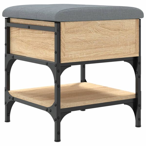 vidaXL Skob&auml;nk sonoma-ek 42x42x45 cm konstruerat tr&auml;