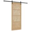 vidaXL Skjutd&ouml;rr Naturlig 86 x 211 cm Massiv furu