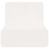 vidaXL S&auml;ngbord med l&aring;da 2 pcs Vit 44 x 32,5 x 40 cm Massiv furu