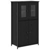 vidaXL Sk&aring;p Svart Ek 62 x 32 x 106,5 cm Konstruerat tr&auml;