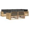 vidaXL Utomhussoffset 7 st Vit och antracit Polyester