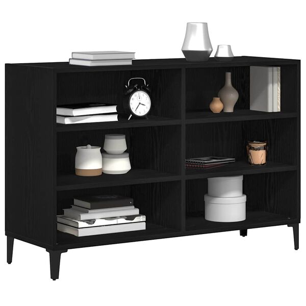 vidaXL Sideboard Svart Ek 103,5 x 35 x 70 cm Konstruerat tr&auml;