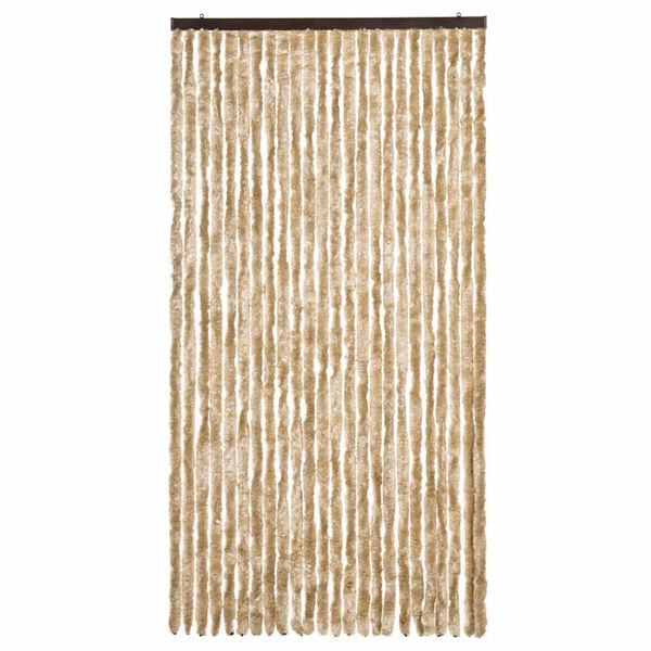 vidaXL Insektsgardin beige 100x200 cm chenille