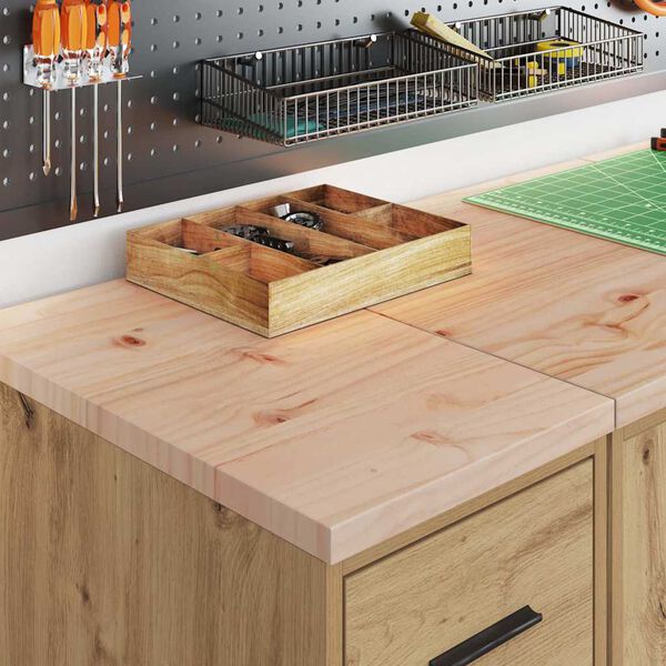 vidaXL Garagesk&aring;p 2 st, hantverksm&auml;ssig ek konstruerat tr&auml;