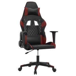 vidaXL Gamingstol svart och vinr&ouml;d konstl&auml;der