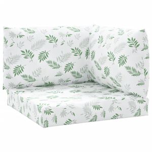 vidaXL Dynor till pallsoffa 3 st bladm&ouml;nster Oxford-tyg