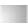 vidaXL LED Badrumsspegel med spegel Transparent 60 x 40 cm h&auml;rdat glas