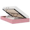 vidaXL Ottoman S&auml;ngram Rosa 120 x 200 cm Sammet