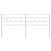 vidaXL Huvudgavel metall vit 200 cm