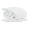 vidaXL Sommar Duvet med kudde 2 st Vit Dunfj&auml;der