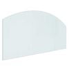 vidaXL Glas eldstad platta Transparent 100 x 50 cm Glas