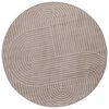 vidaXL Inomhus och utomhus matta PALMERAS Beige &Oslash; 120 CM Polyester
