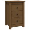 vidaXL S&auml;ngbord honungsbrun 40x35x61,5 cm massiv furu