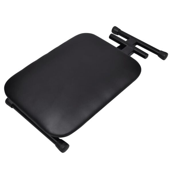 vidaXL Justerbar pianopall hopfällbar