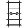 vidaXL Hyllsystem Svart Ek 100 x 33,5 x 178 cm Konstruerat tr&auml;