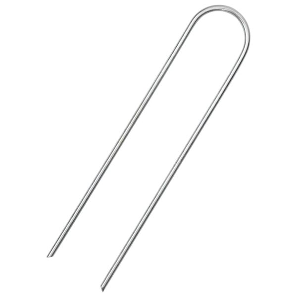 vidaXL Markpinne U-format 25 st 15x3,5 cm galvaniserat stål