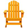 vidaXL Gungstol adirondack massivt granträ orange