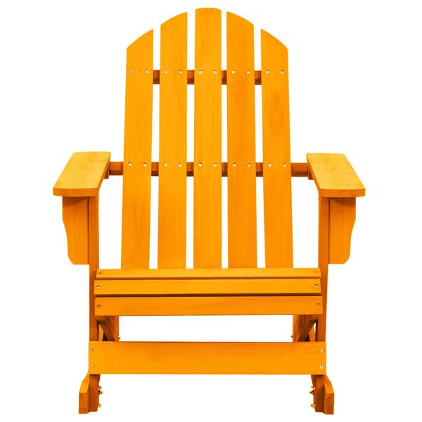 vidaXL Gungstol adirondack massivt granträ orange