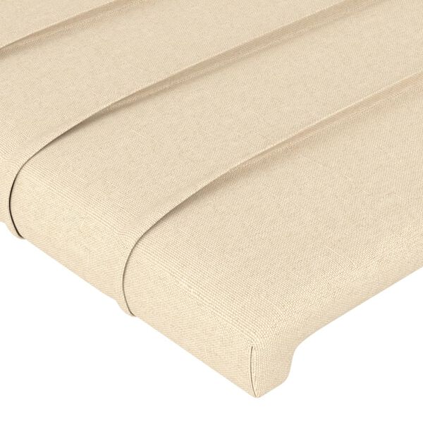 vidaXL S&auml;nggavel creme 144x5x118/128 cm tyg
