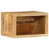 vidaXL Nattduksbord Brun 40 x 30 x 25 cm Massivt mangotr&auml;