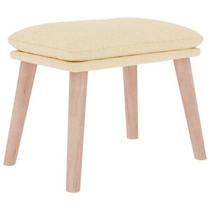 vidaXL Fotpall gr&auml;ddvit 45x29,5x35 cm tyg