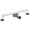 vidaXL 360&deg; Duschavlopp med smal modell Silver 50 cm