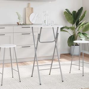 vidaXL Barbord 4 st med MDF bordsskiva vit